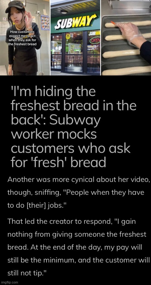 Fresh bread at Subway - meme