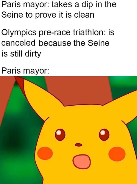 The Seine is still dirty - meme