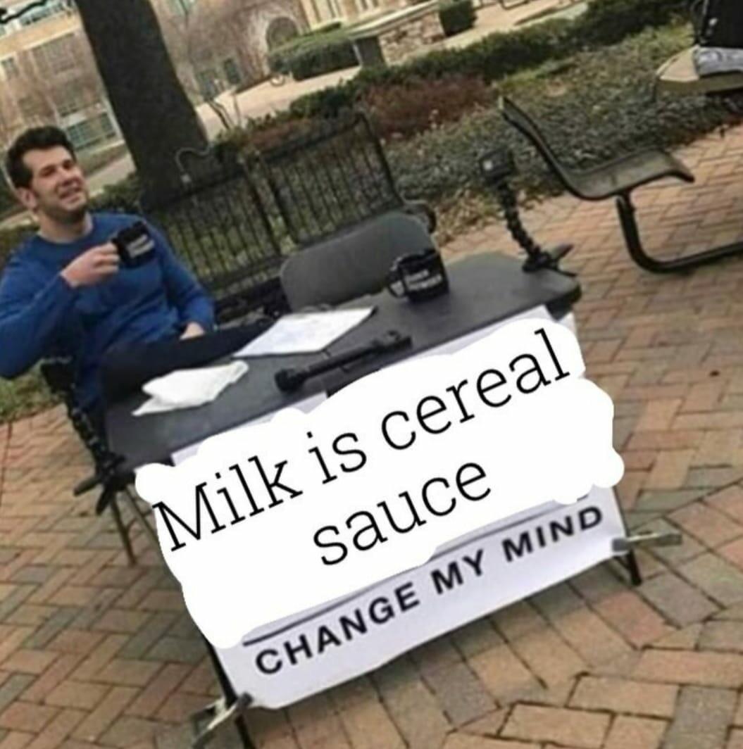 Cereal sauce - meme