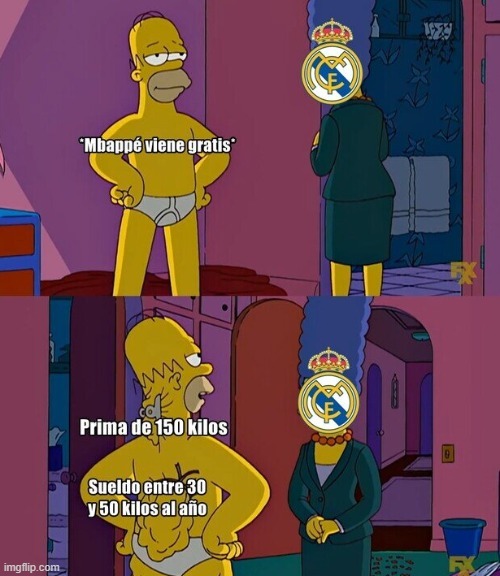 Meme del fichaje de Mbappe por el Real Madrid