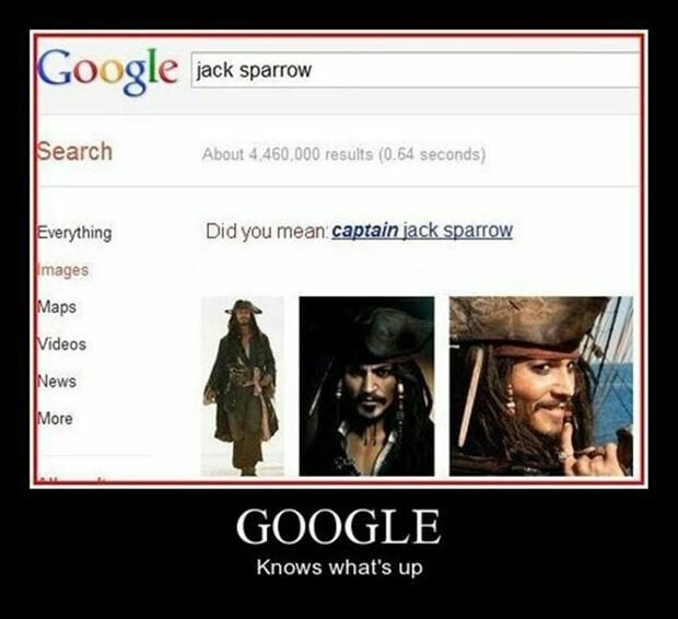 Jack Sparrow ? Vous voulez dire CAPITAINE Jack Sparrow - meme