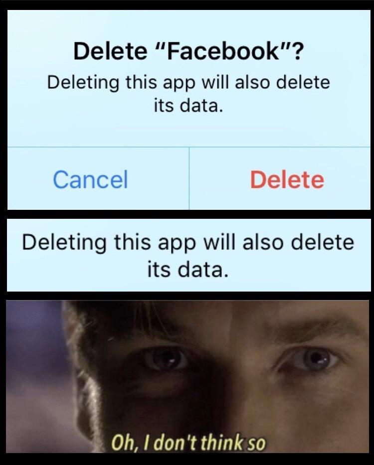 Delete Facebook - meme