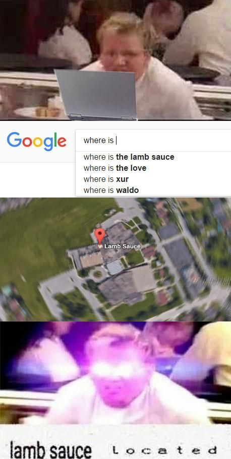 lamb sauce located - meme