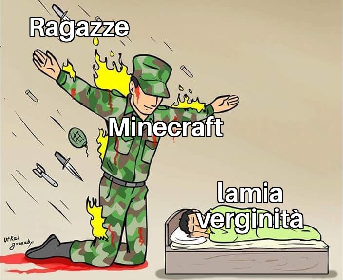 Minecraft aiuta a non perdere la verginità - meme