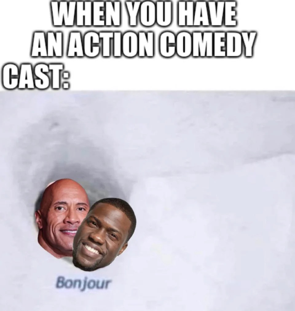 Action comedy cast - meme
