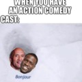 Action comedy cast