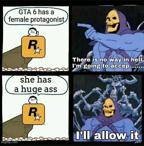 GTA 6 femlae protagonist meme