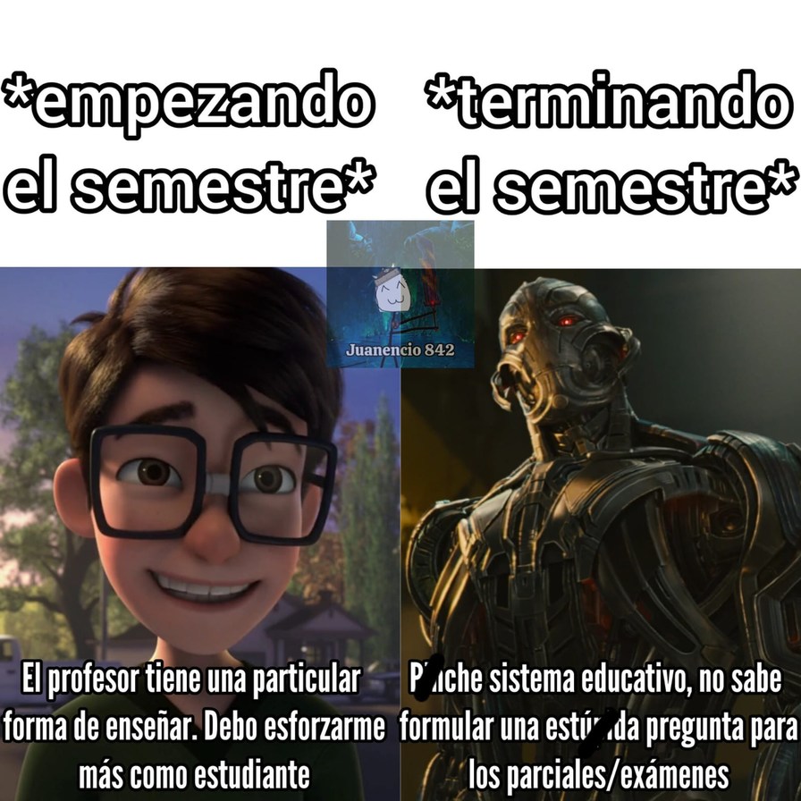 El sistema educativo te transforma - meme