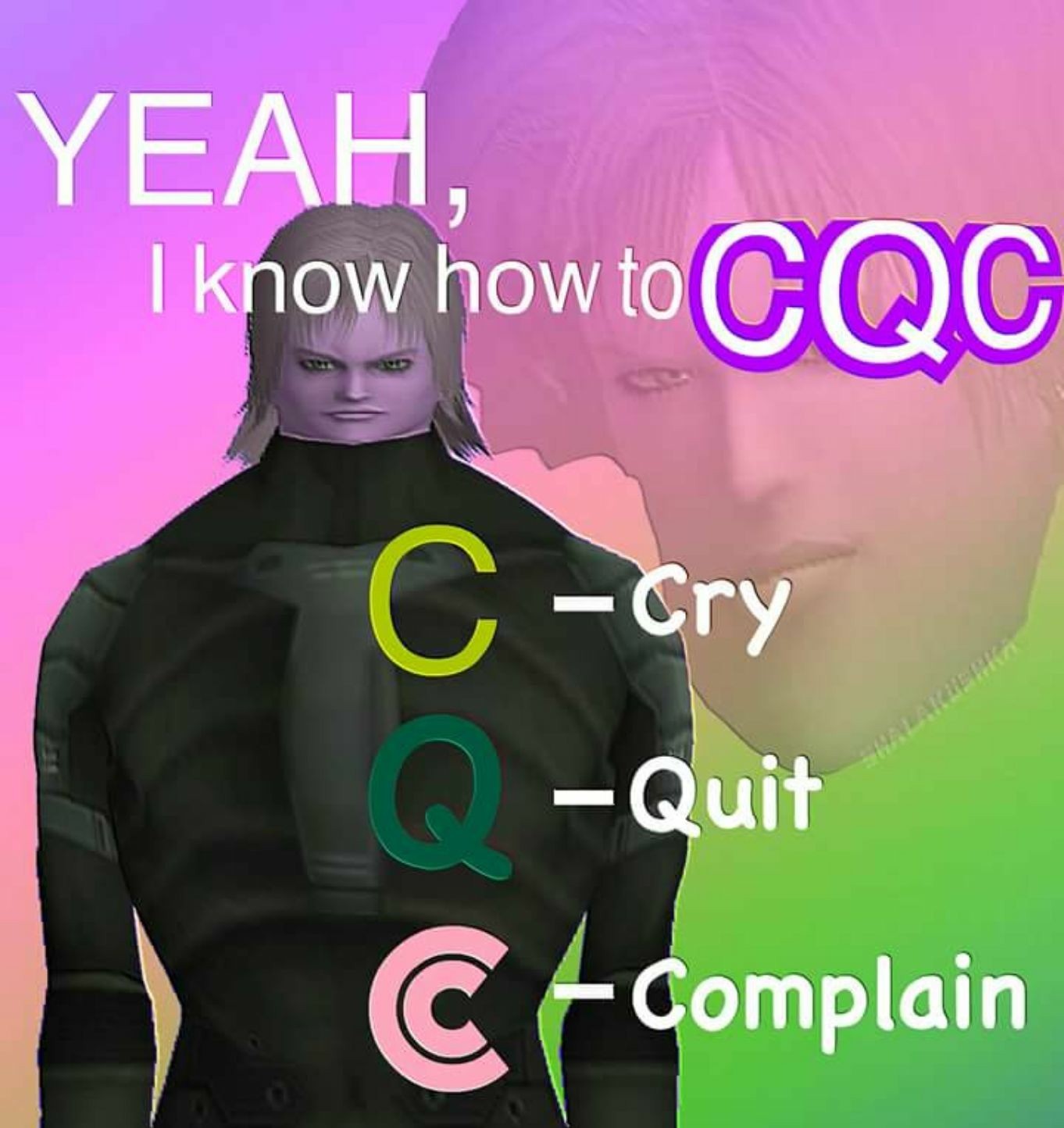 Remember the basics of cqc - meme