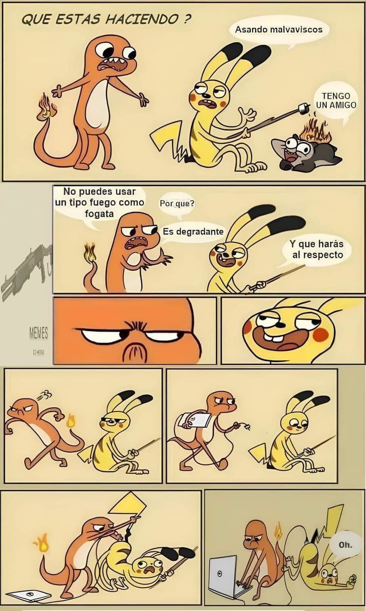 Cómic pedorro de pokémon que encontré en pinterest y le puse mi marca de agua - meme