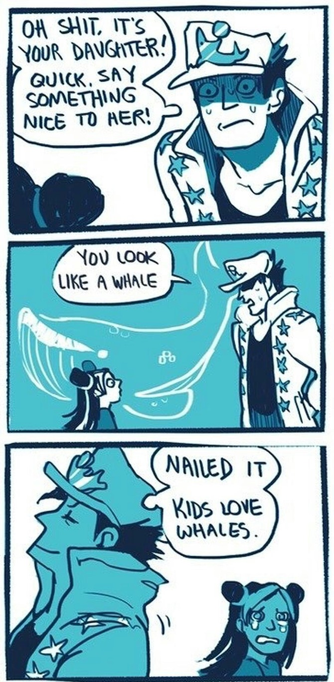 I like whales - meme