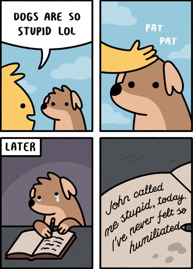 Poor dog - meme