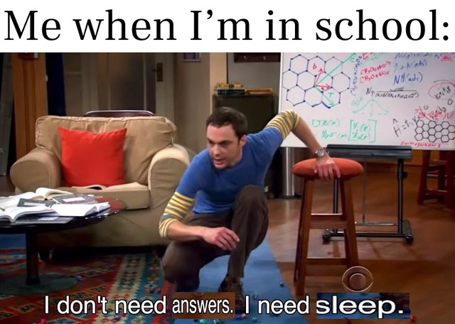 I feel so useless when at school - meme