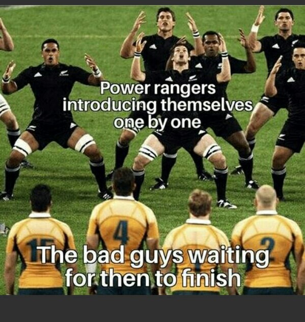 All Blacks rugby ritual - meme