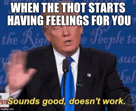 Just saying what thots are known for - meme
