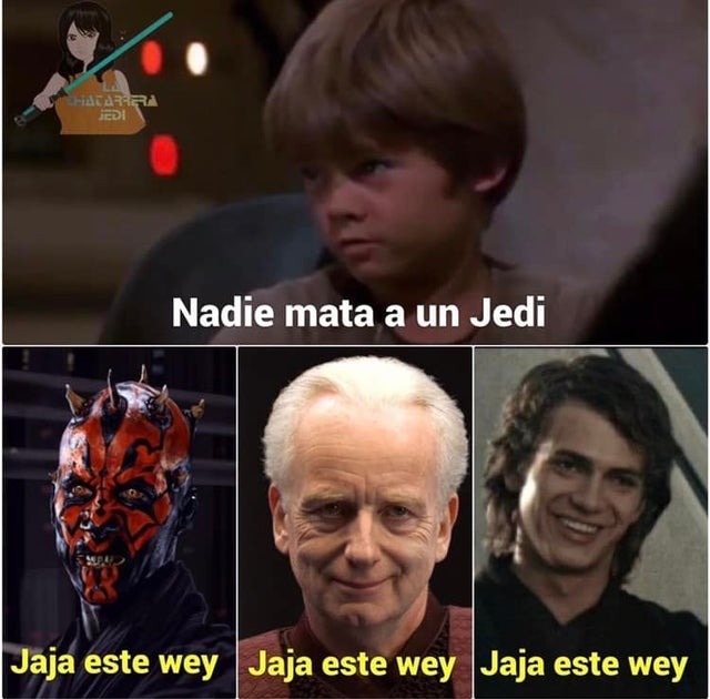 Nadie mata a un Jedi - meme