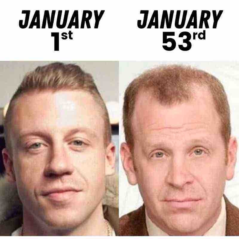 January is a rough month - meme
