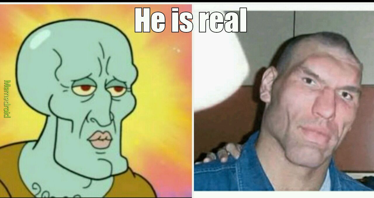 This guy reminds me of handsome squidward - meme