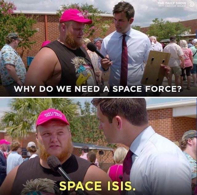 Space ISIS. Alien goats. - meme
