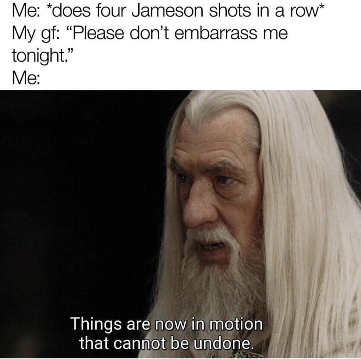 Sub Jameson with jägerbombs - meme