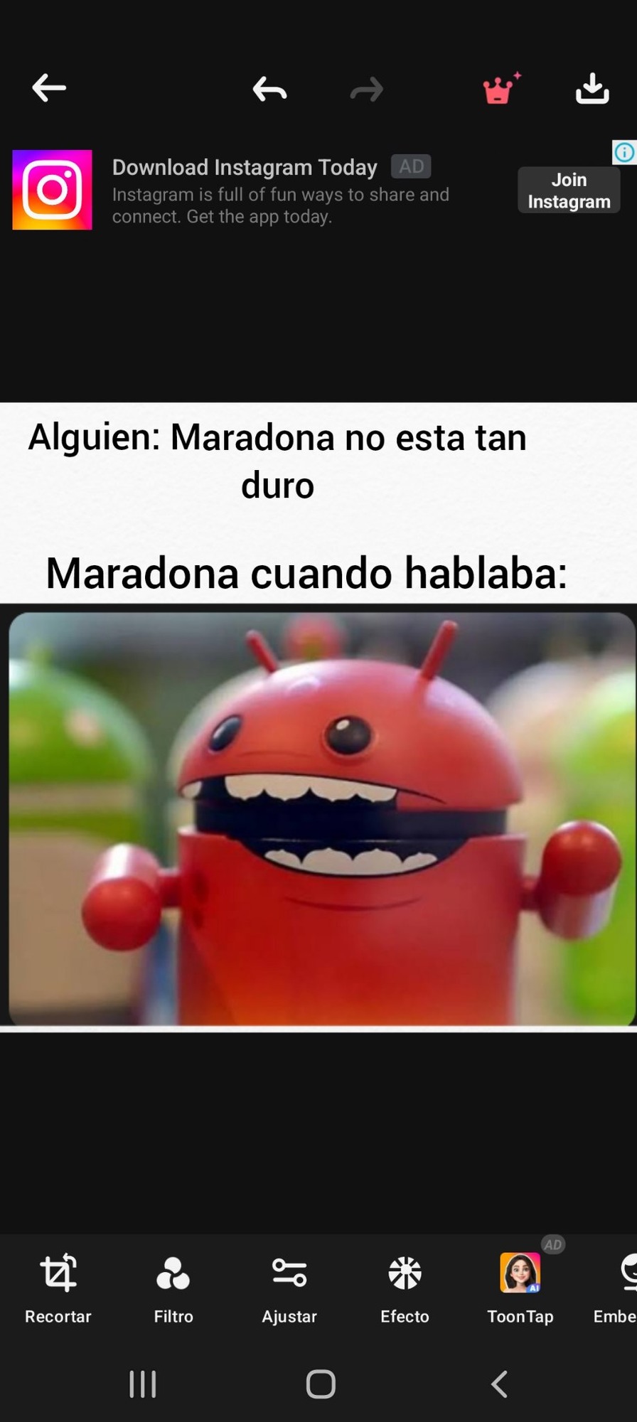 Simplemente Maradona - meme