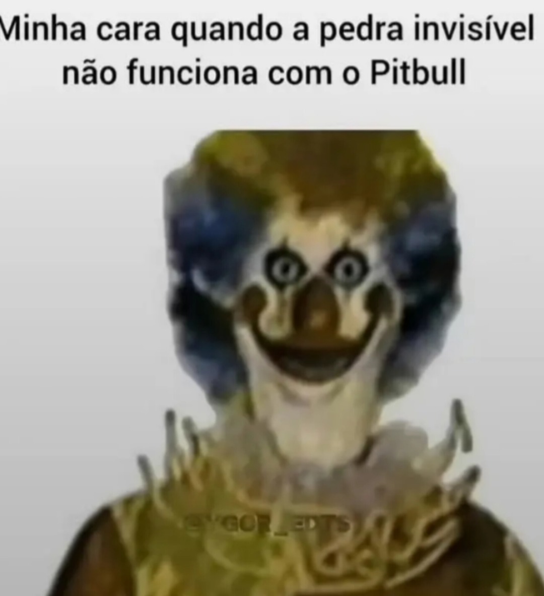 Só Deus sabe como tá a mente do paiaço - meme