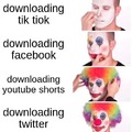 Social media clown meme