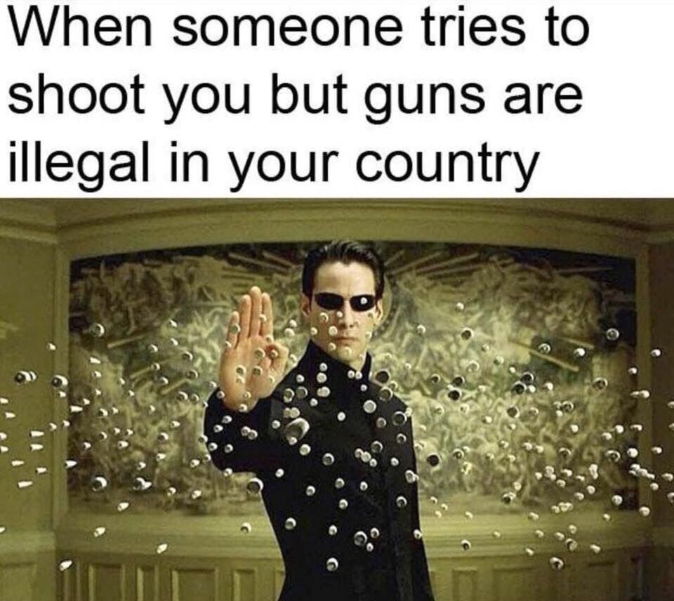 This is a gun free zone, buddy - meme