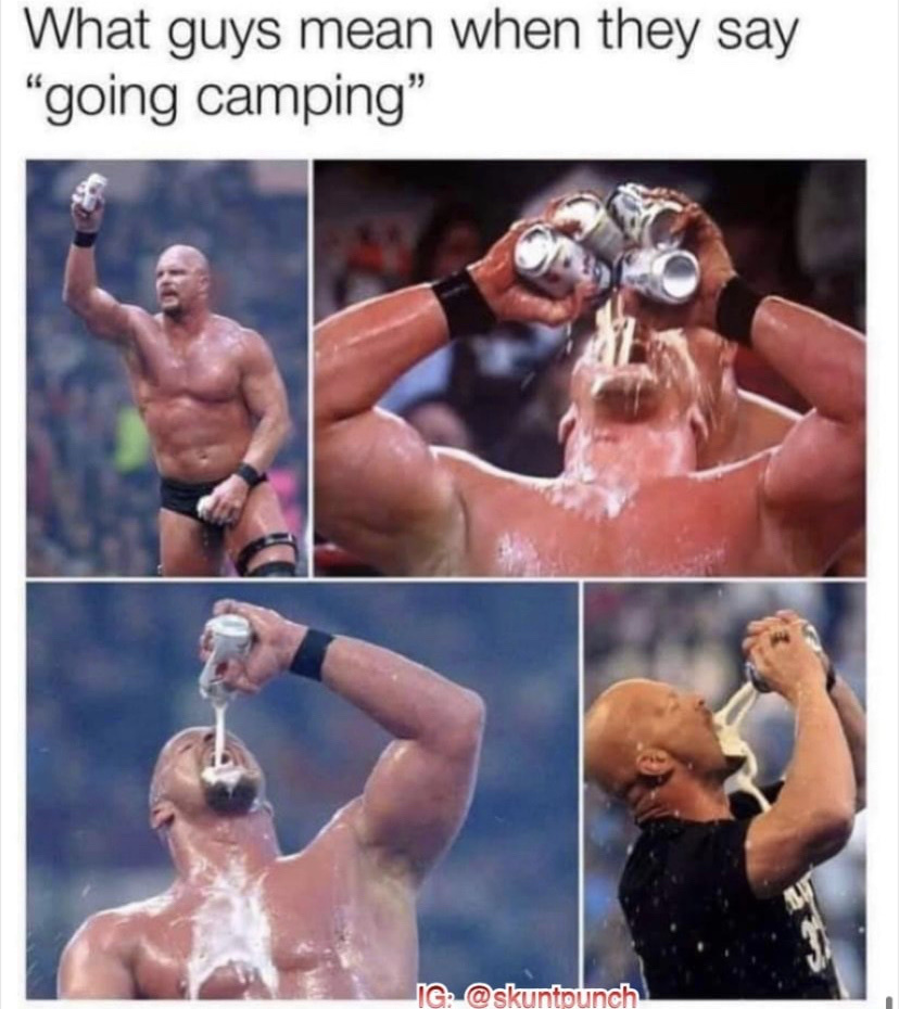 Going camping - meme