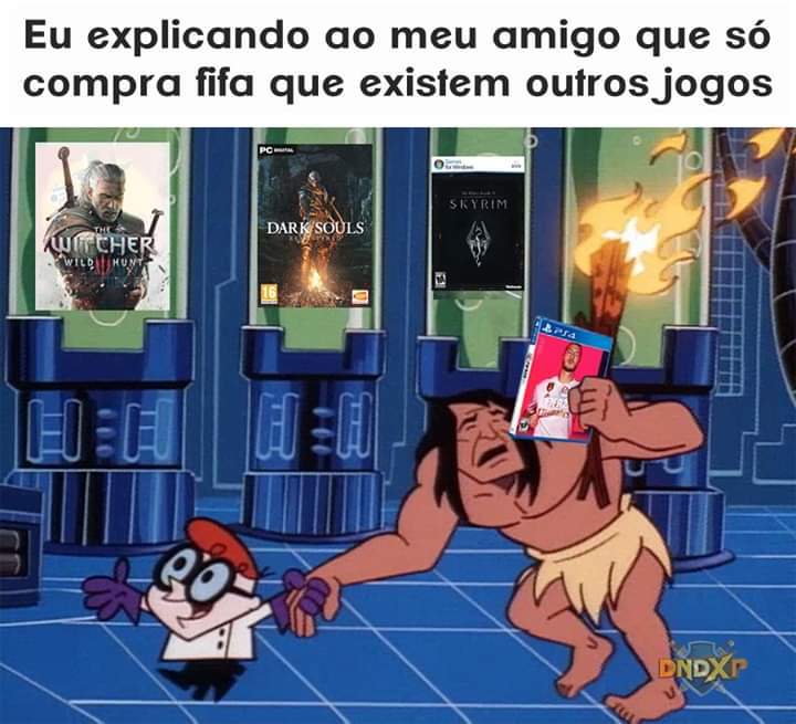 Hue(nunca entendi qual a graça de jogar jogos de Futebol em consoles...sério...SÉRIO MESMO) - meme