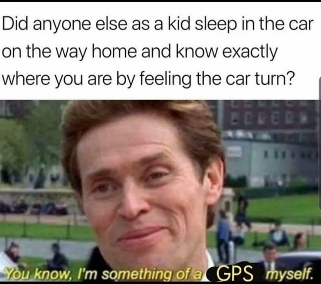 Green GPS goblin - meme
