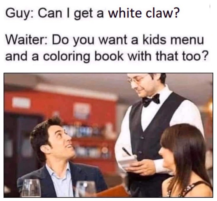 Coloring book in the restaurant meme