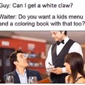 Coloring book in the restaurant meme