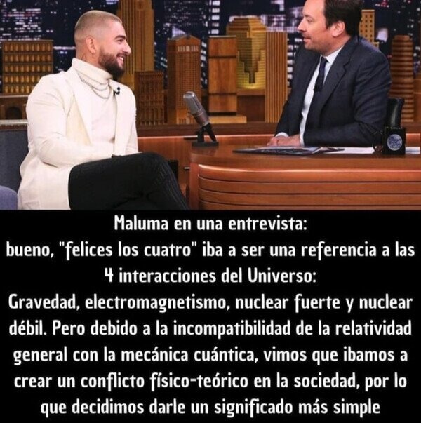 la realidad de felices los cuatro de Maluma - meme