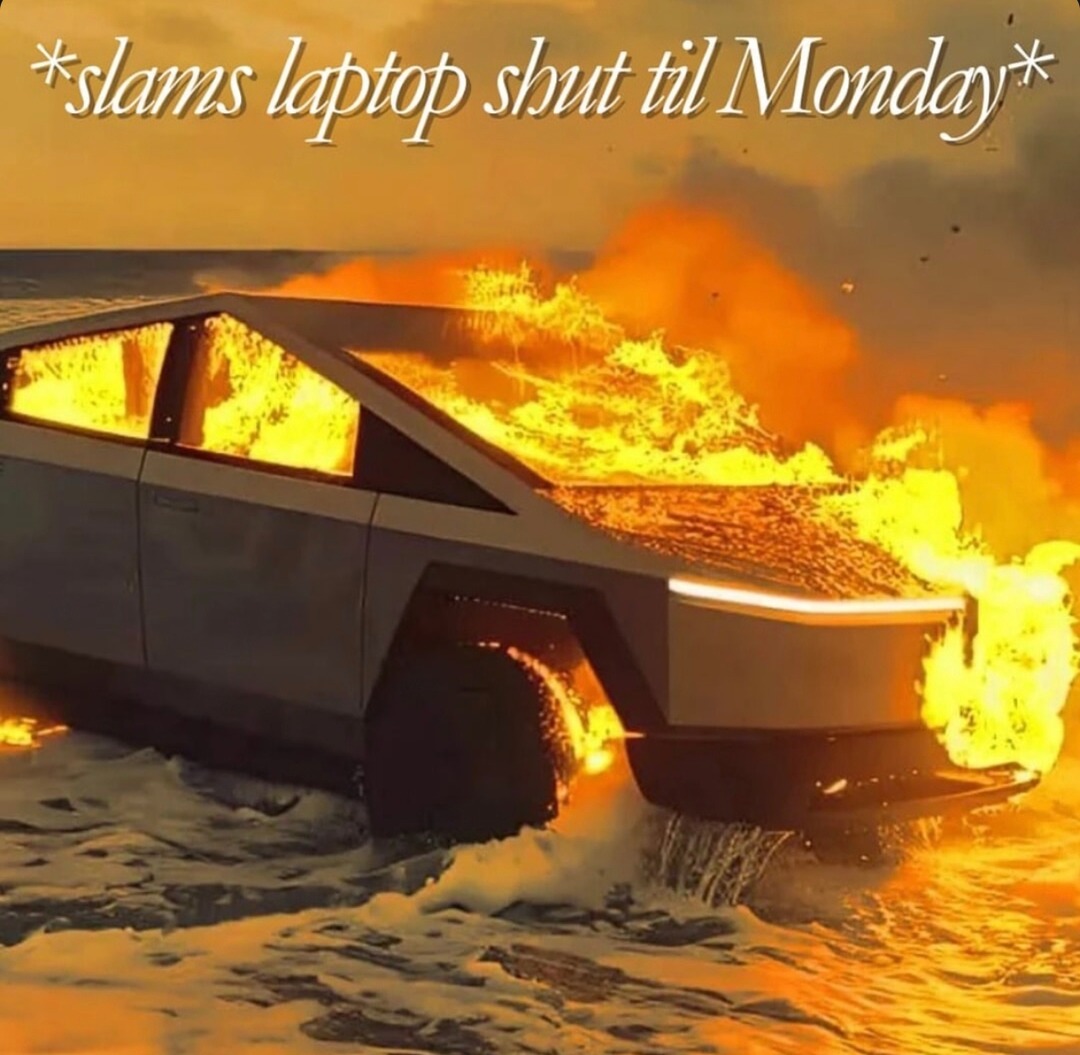 Slams laptop shut, see ya Monday nerds - meme