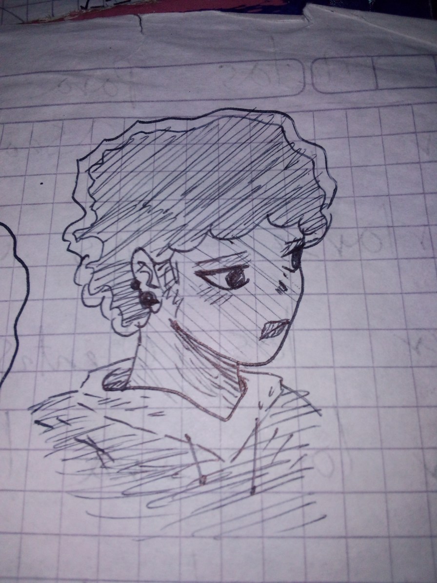 Dibujo que hice hace ratoooo, lo hice mientras veía una serie que me gusta por su estilo llamada moon girl y dévil el dinosaurio a la medianoche pq andaba aburrido, - meme