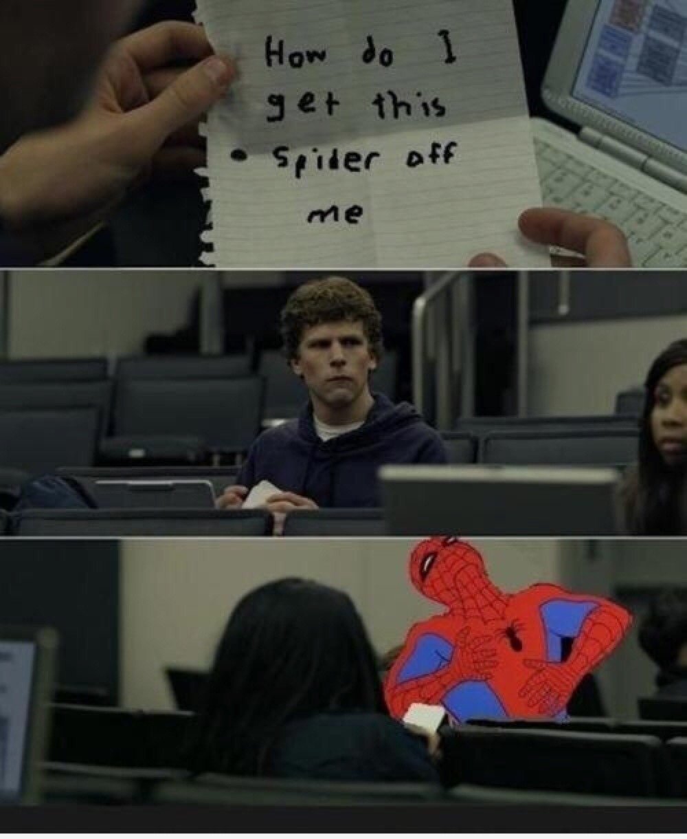 Desk Spiderman Office Meme