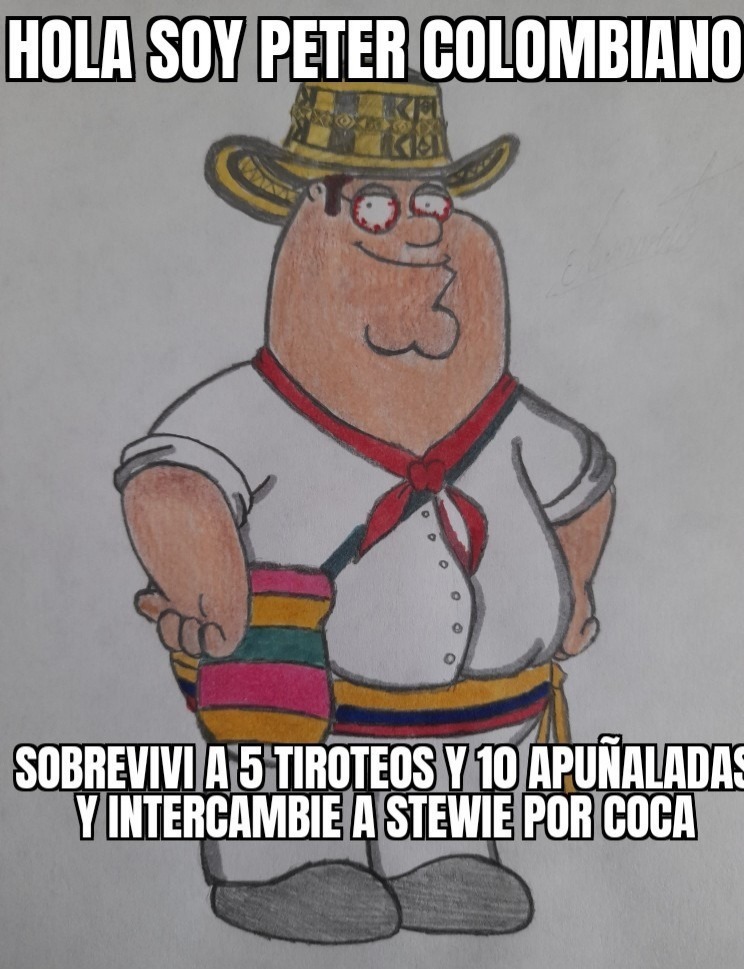 Peter colombiano - meme