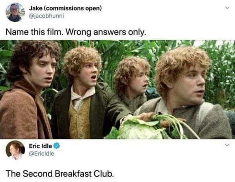 The Second Breakfast Club - meme