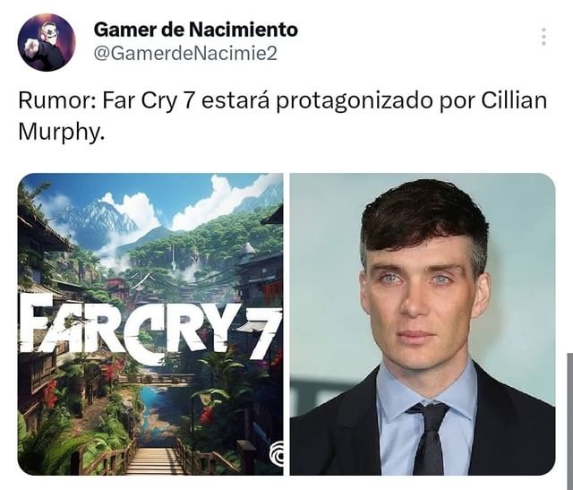 Far Cry 7 estará protagonizado por Cillian Murphy - meme