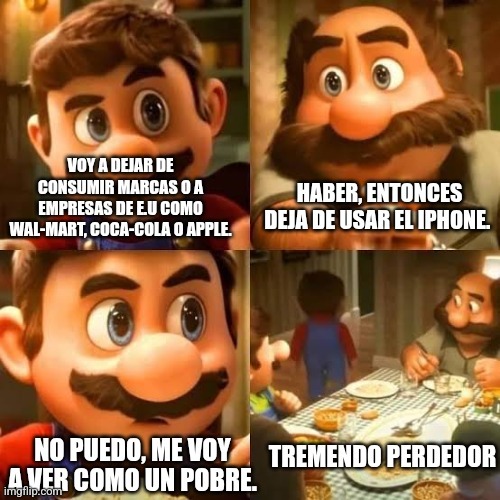 Mexicanos  que aun maman con no comprar o apollar maracas de EU pero son fanboys de IPhone be like: - meme