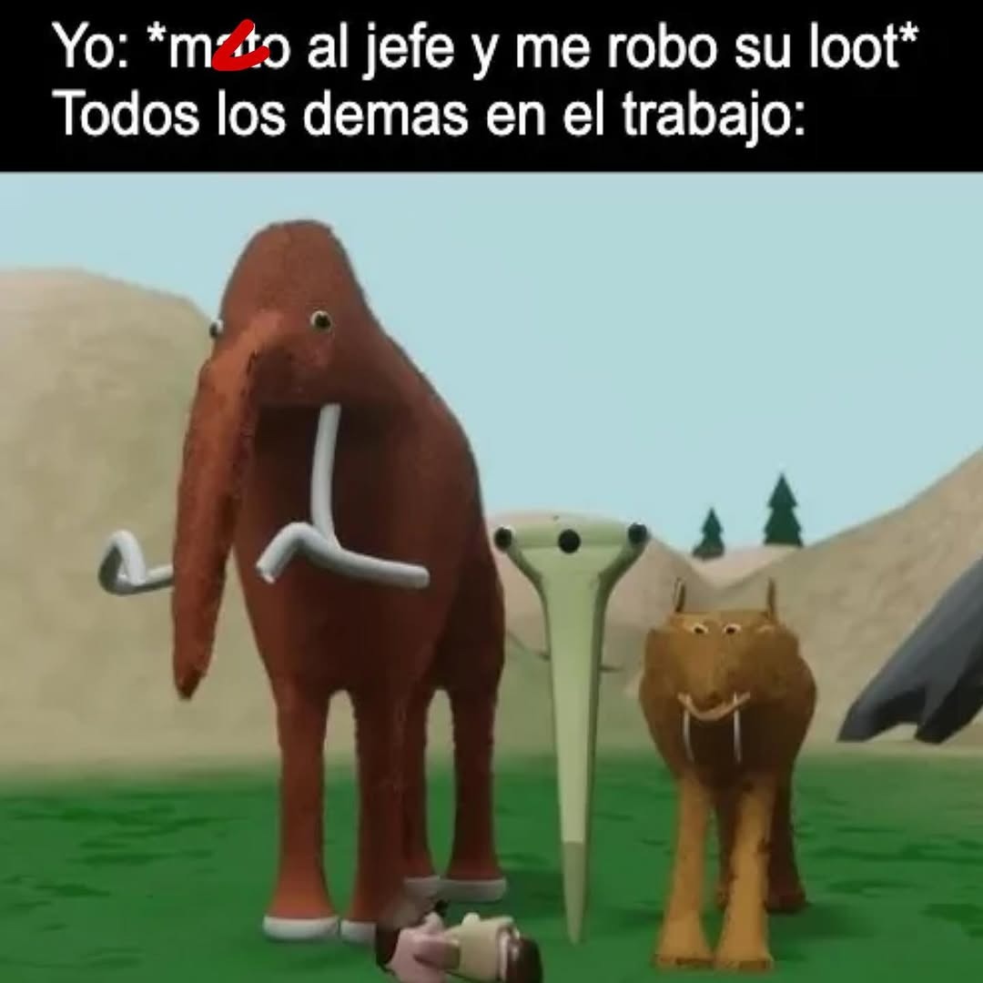 me robé el loot y ahora todos en la oficina me miran raro - meme
