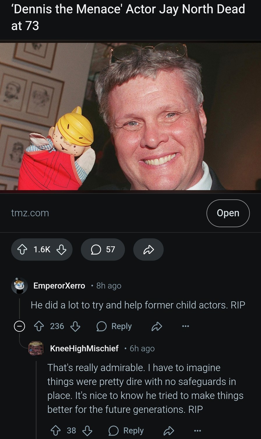 He fought for other child actors long after fame. Respect - meme
