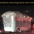 Students returning home