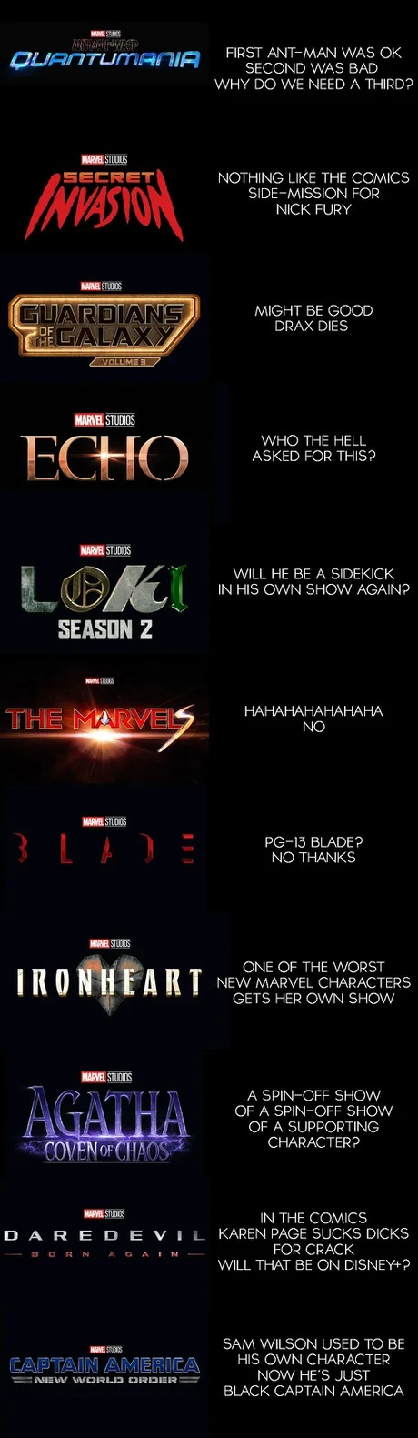 Maybe this is a bit too hard on Marvel - meme