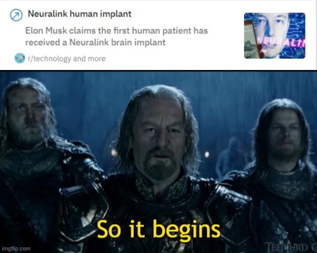 First human patient with Neuralink brain implant - meme