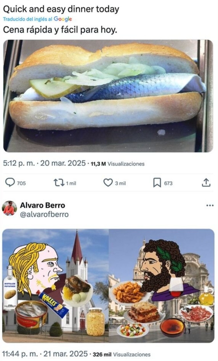 Cena rápida y fácil para ver si sobrevivo otro día - meme