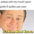 I don't think we eat 8 spiders per year.