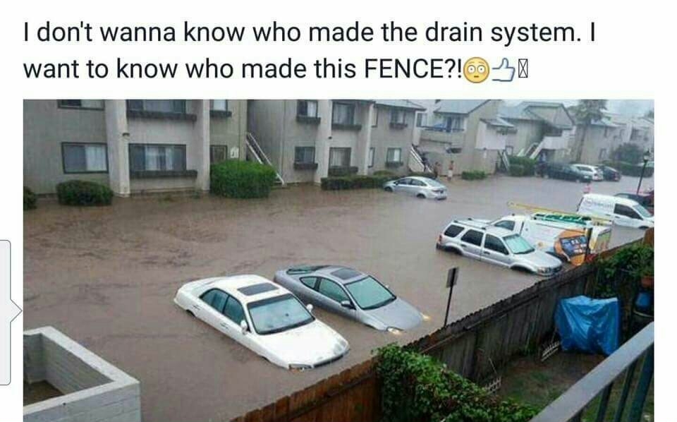 Flood, flood everywhere - meme