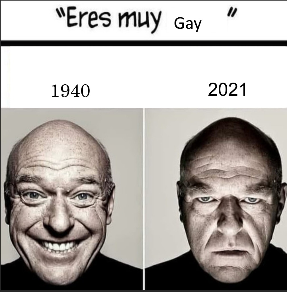 Contexto:A principios del siglo 20 la palabra "gay" significaba felicidad - meme